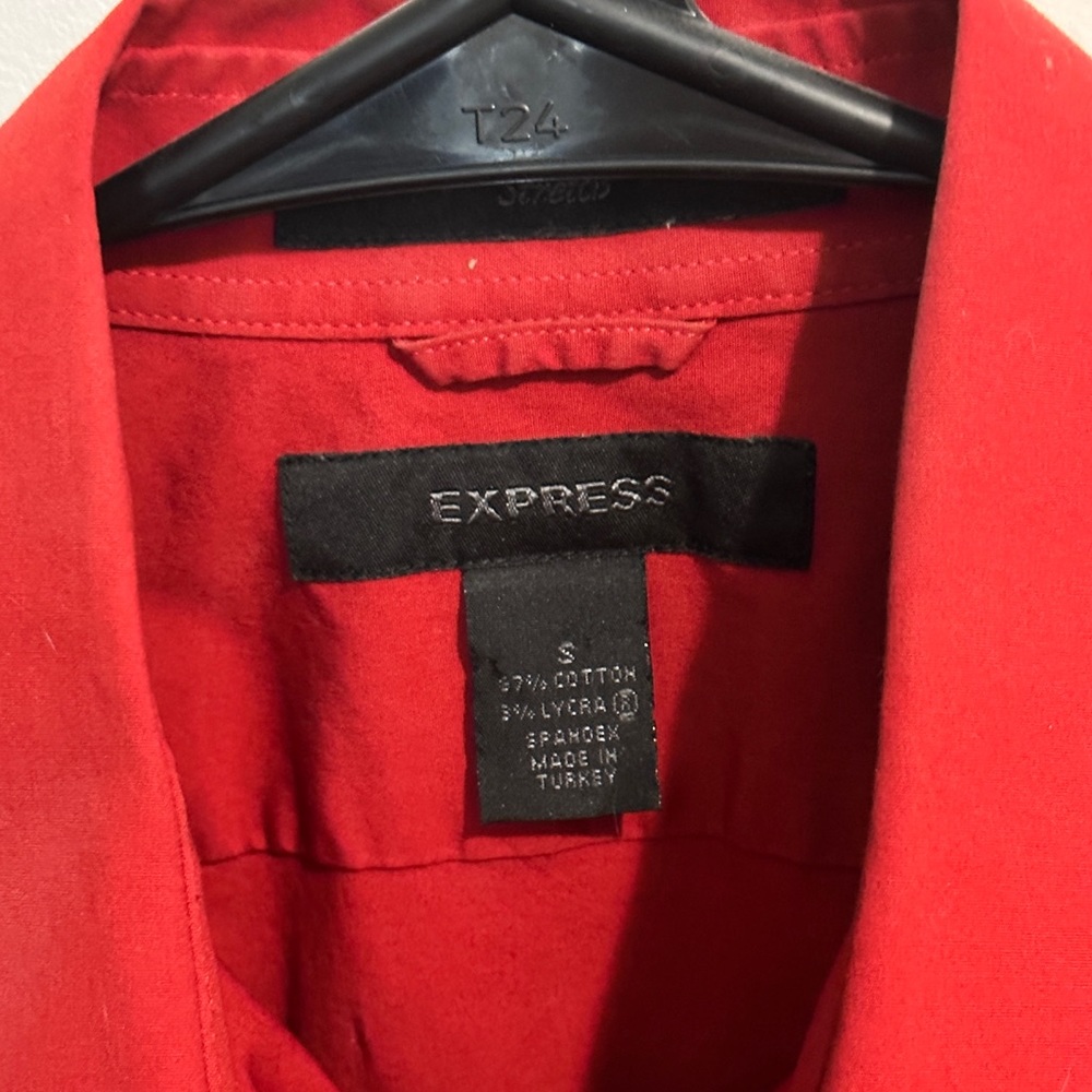 Red Express size S Dress Shirt Slim Fit